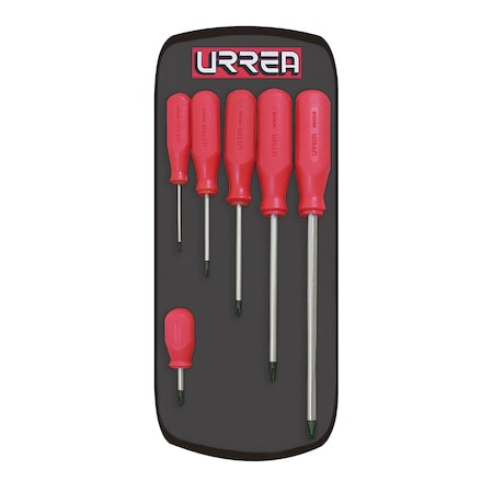 Urrea Screwdriver Set, 6Pc R Phillips 9600AR